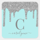 Search for aqua silver stickers Glitter