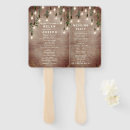 Search for vintage wedding programs Rustic