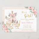 Search for tribal baby girl shower invitations It's a girl