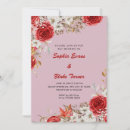 Search for red and purple wedding invitations Flowers