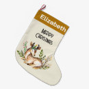 Search for animal wildlife christmas stockings Watercolor