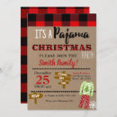 Search for pajama seasonal invitations Red