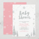 Search for pink winter wonderland invitations Silver