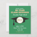 Search for green class reunion invitations High school reunion