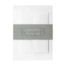 Search for green invitation belly bands Simple