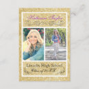 Search for 3 photo graduation invitations Gold