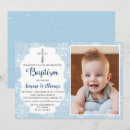 Search for blue snowflake invitations Silver