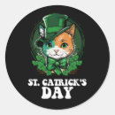 Search for st patricks day cat stickers Clover