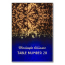 Search for royal blue and gold wedding table cards Navy