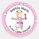 Search for princess 1st birthday stickers For her