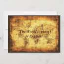 Search for vintage world map invitations Maps