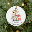 Search for fawn deer christmas tree decorations Baby's first christmas