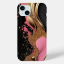 Search for liquid ink iphone cases Pink and gold
