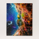 Search for outer space puzzles Abstract