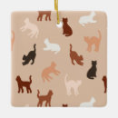 Search for cat silhouette christmas tree decorations Kitten
