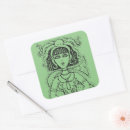 Search for fantasy square stickers Under the sea