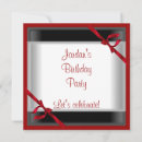 Search for red and black 18th birthday invitations Elegant