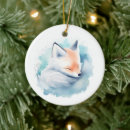 Search for foxes christmas tree decorations Snow fox