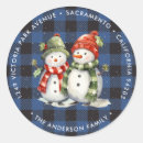Search for watercolor snowman stickers Blue