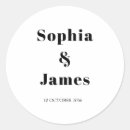 Search for hand lettered wedding stickers Black and white