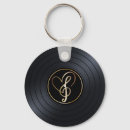 Search for vinyl record key rings Music