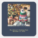 Search for modern dog stickers Merry christmas