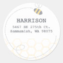 Search for bee address stickers Yellow
