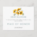 Search for sunflower bridesmaid cards Boho