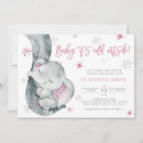 Search for elephant baby girl shower invitations It's a girl