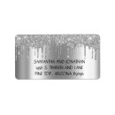 Search for glitter gold return address labels Silver