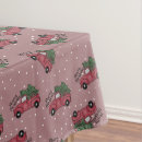 Search for vintage christmas tablecloths Red