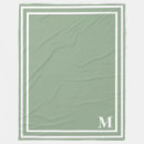 Search for sage green blankets Initial
