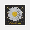 Search for black and gold polka dot napkins Party