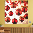 Search for baubles canvas prints Red