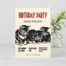 Search for kitten party invitations Retro