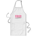 Search for 50th birthday for women aprons Fifty