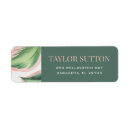 Search for tropical flower return address labels Beach destination
