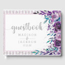 Search for monogrammed wedding guest books Newly weds