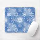 Search for winter blue mouse mats Snowflake
