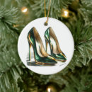 Search for high heel shoe christmas tree decorations Stiletto