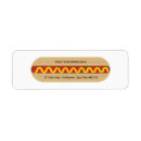 Search for hot dog return address labels Frankfurter