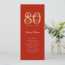 Search for red and gold 80th birthday invitations Eightieth birthday party