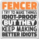 Search for white fence stickers Fencer