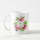 Search for hot pink roses mugs Watercolor