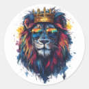 Search for lions head stickers Cartoon