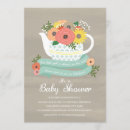 Search for teapot baby shower invitations Vintage