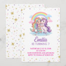 Search for unicorn and mermaid birthday invitations Magical party