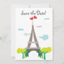 Search for eiffel tower save the dates Illustration