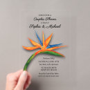 Search for bird of paradise bridal shower invitations Tropical flowers