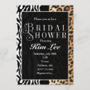 Search for leopard bridal shower invitations Wild
